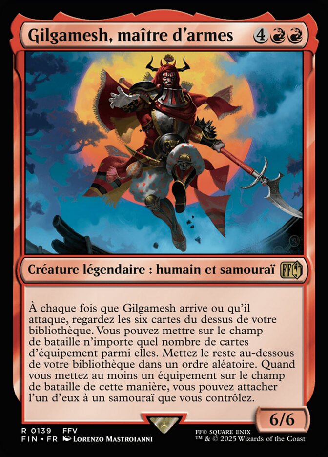 Gilgamesh, maître d'armes