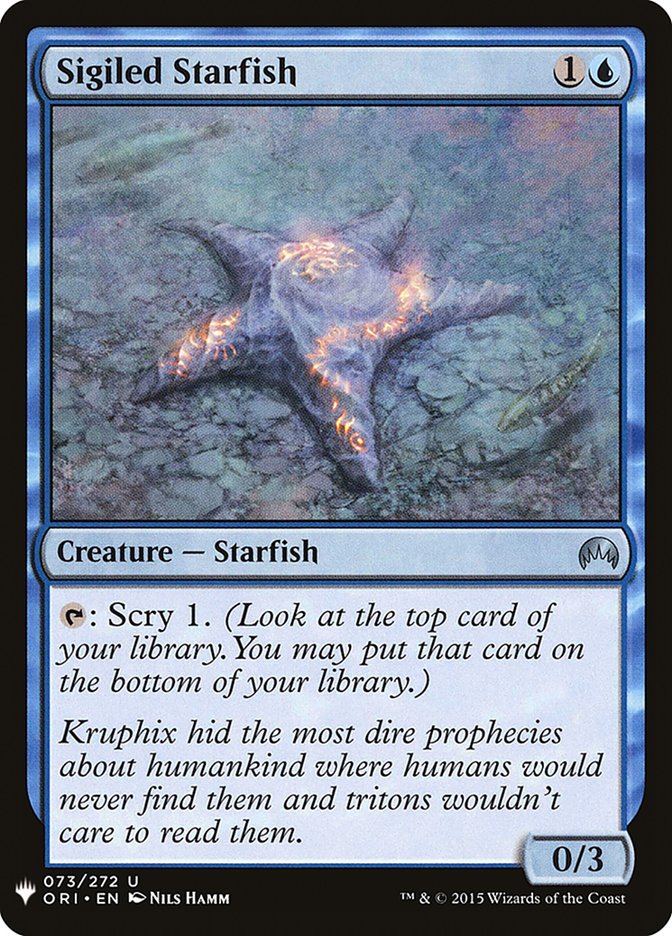 Sigiled Starfish (The List #ORI-73)