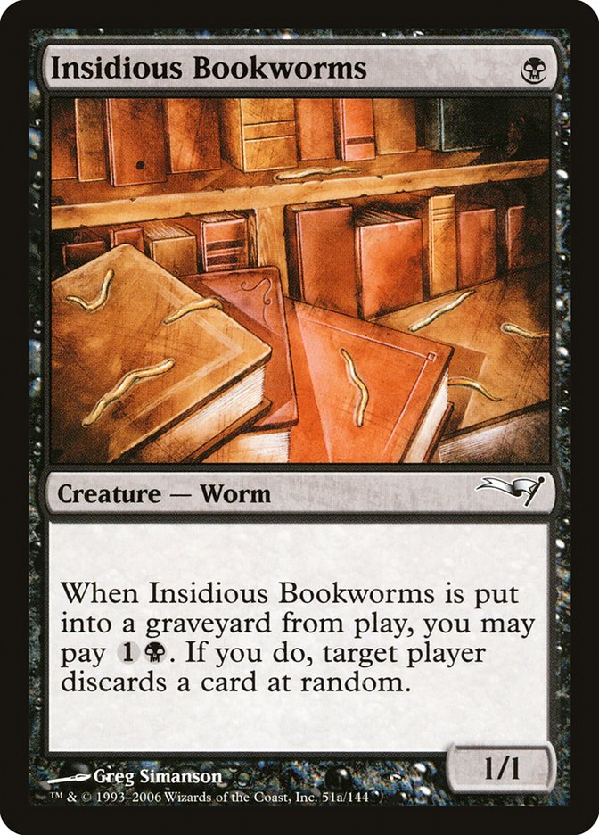 Insidious Bookworms (Coldsnap Theme Decks #51a)