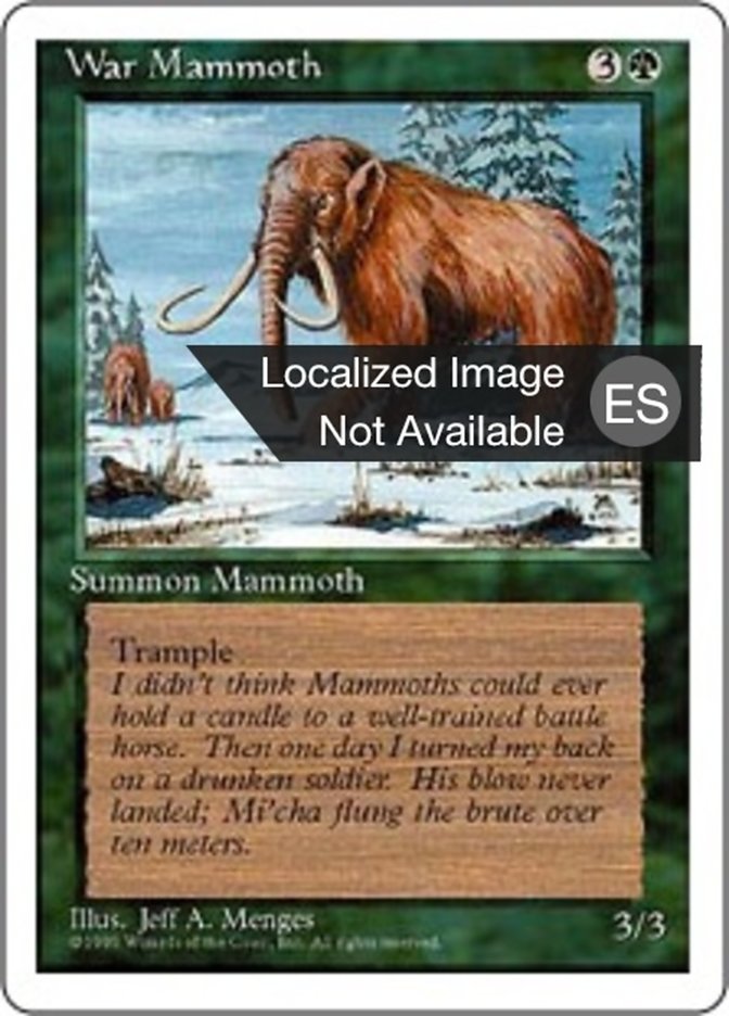 War Mammoth (Fourth Edition #286)