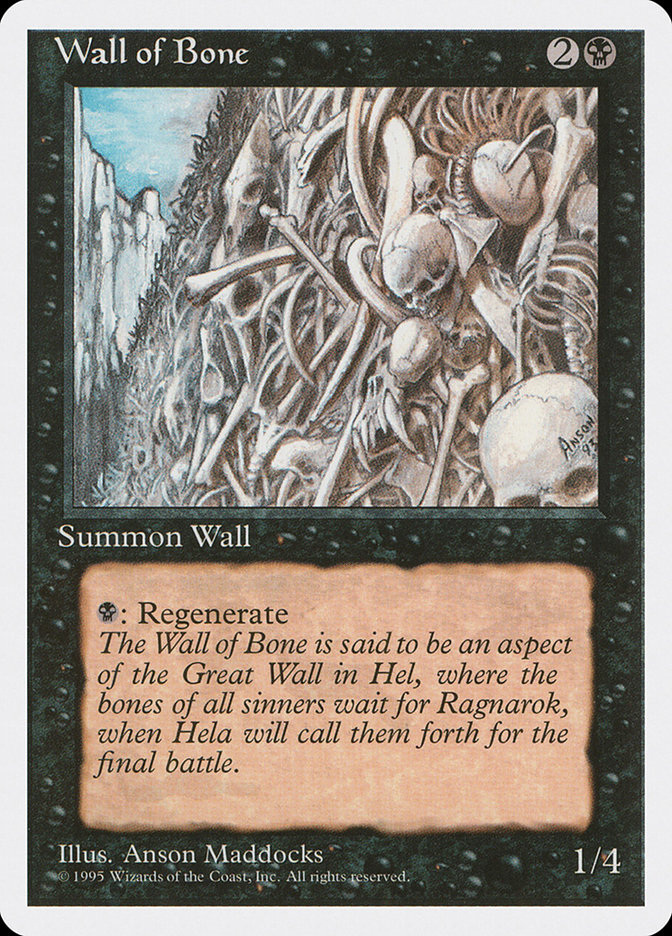 Wall of Bone (Fourth Edition #168)