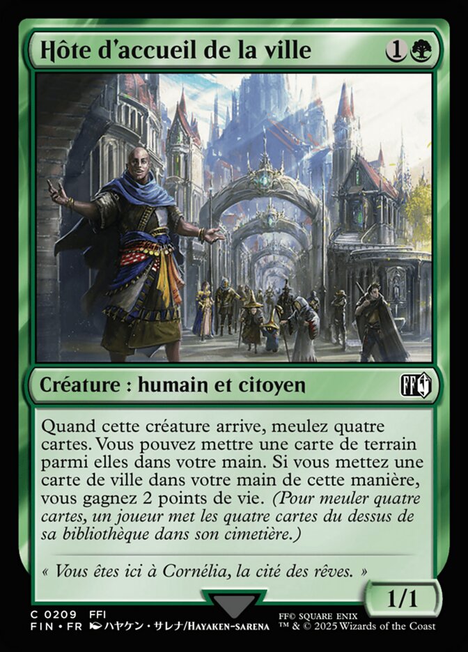 Hôte d'accueil de la ville