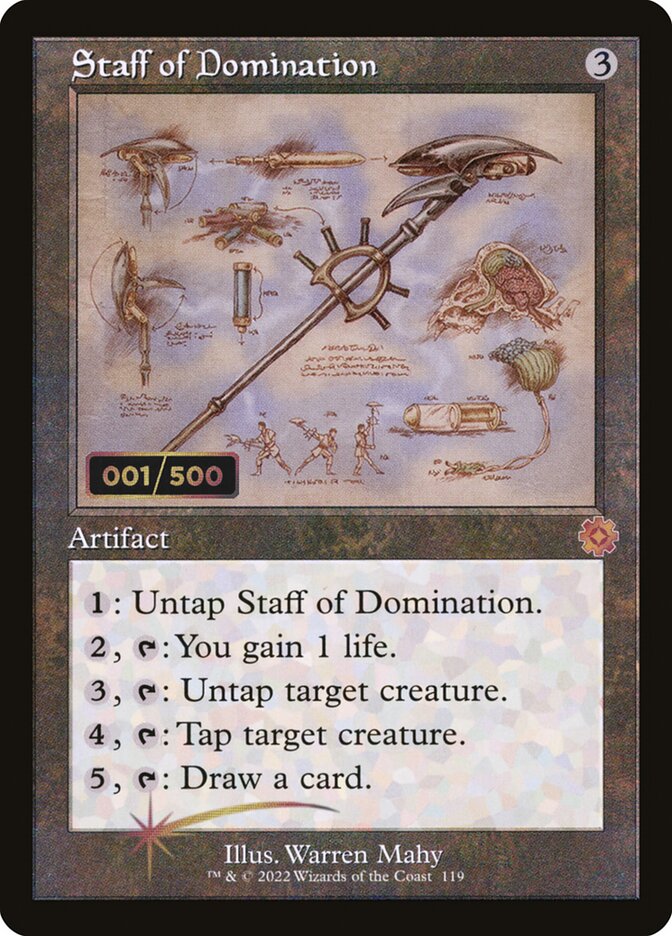 Staff of Domination (The Brothers' War Retro Artifacts #119z)