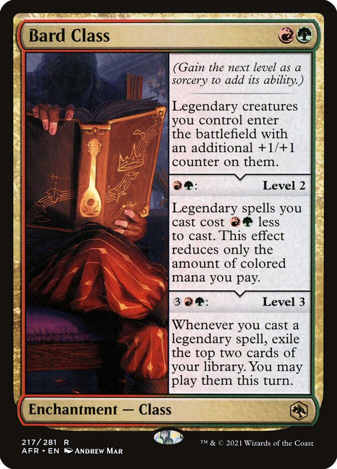 Compose Raffinaderi Hælde Bard Class · Adventures in the Forgotten Realms (AFR) #217 · Scryfall  Magic: The Gathering Search
