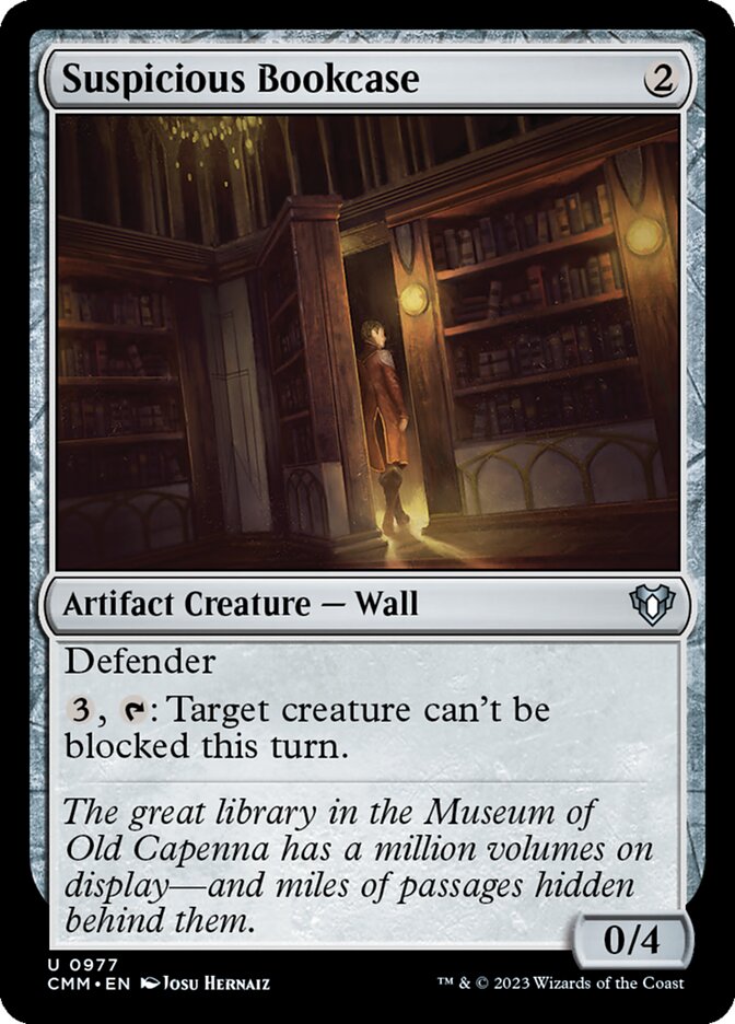 Suspicious Bookcase (Commander Masters #977)