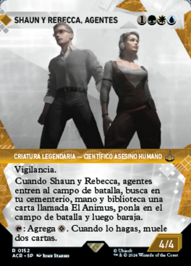 Shaun y Rebecca, agentes