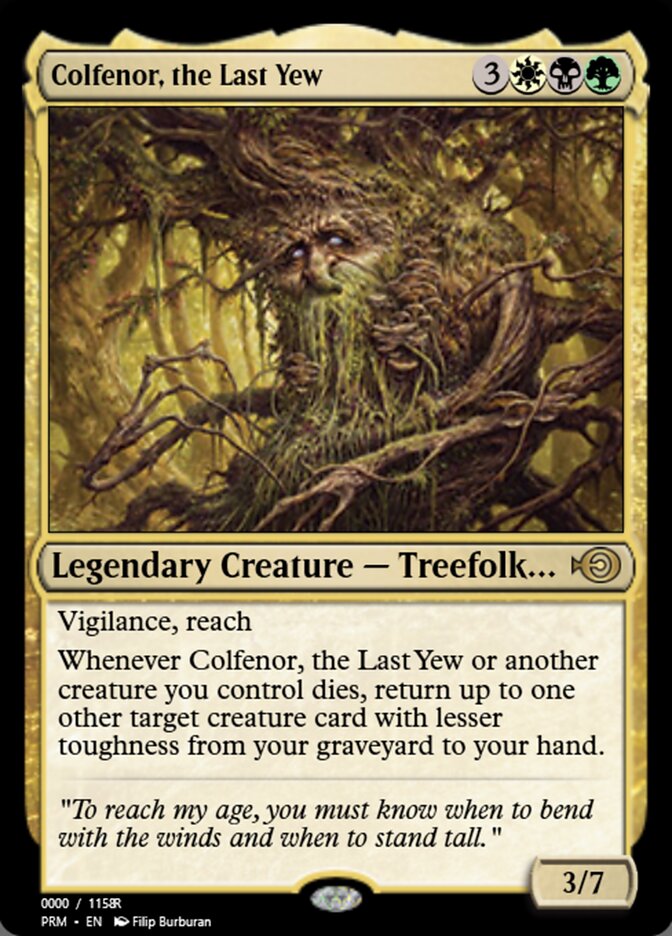 Colfenor, the Last Yew (Magic Online Promos #86262)