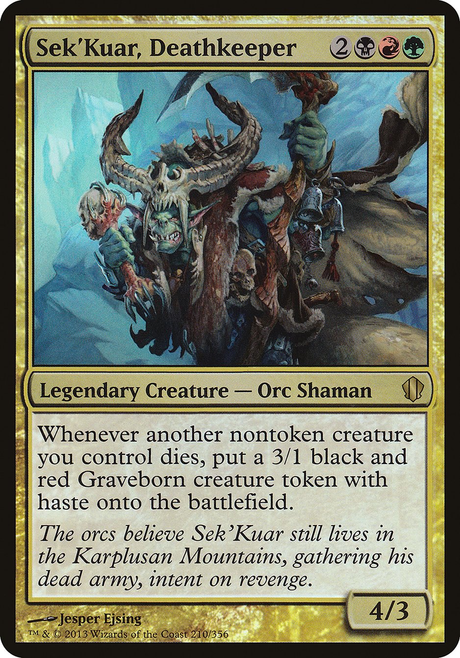 Sek'Kuar, Deathkeeper (Commander 2013 Oversized #210)