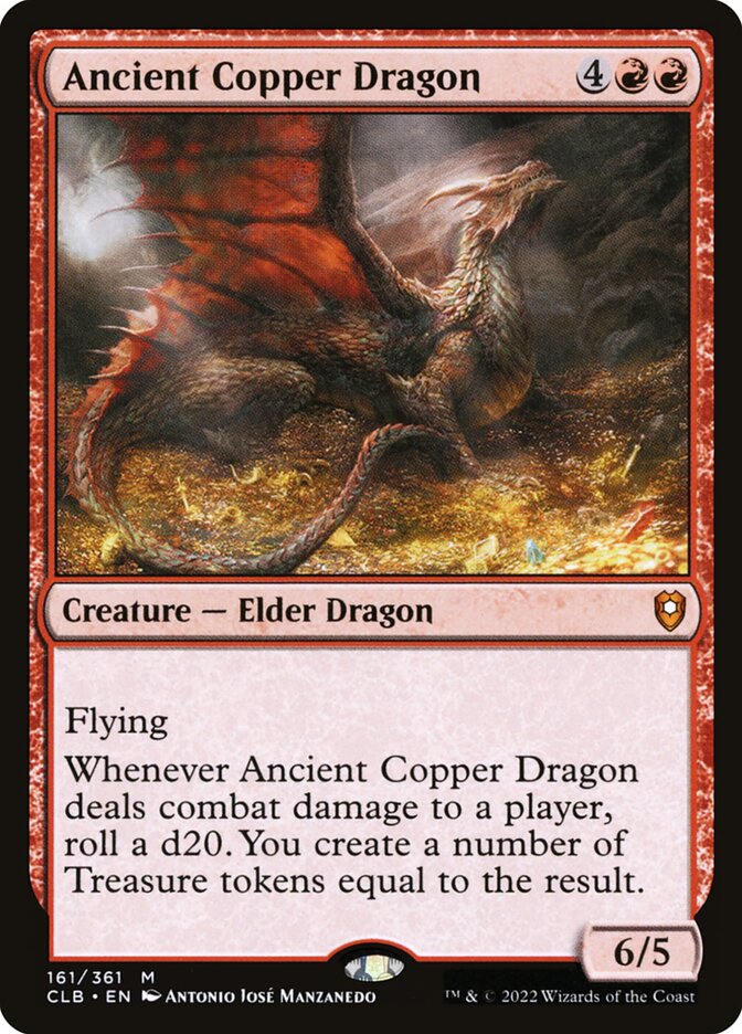 Ancient Copper Dragon (Commander Legends: Battle for Baldur's Gate #161)