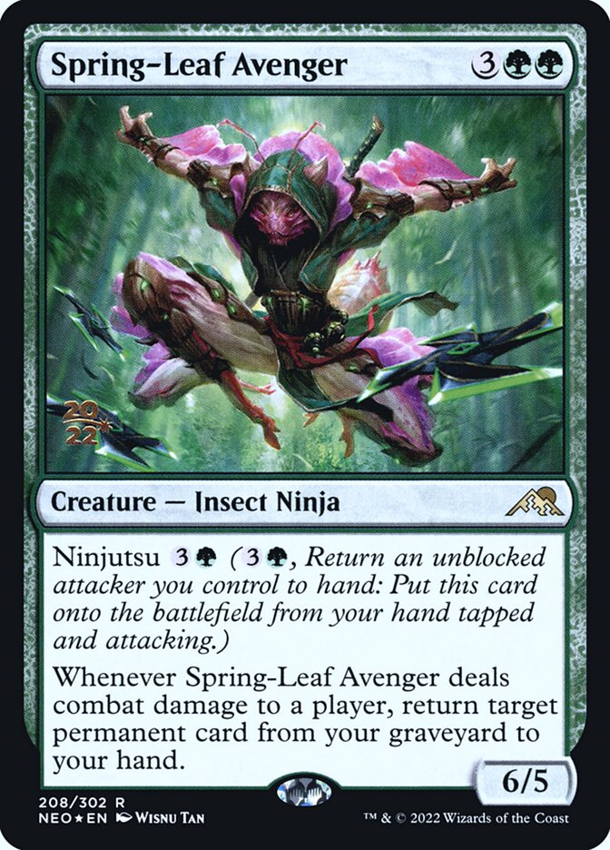 Spring-Leaf Avenger (Kamigawa: Neon Dynasty Promos #208s)