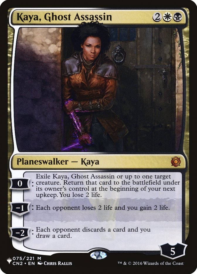 Kaya, Ghost Assassin (The List #CN2-75)