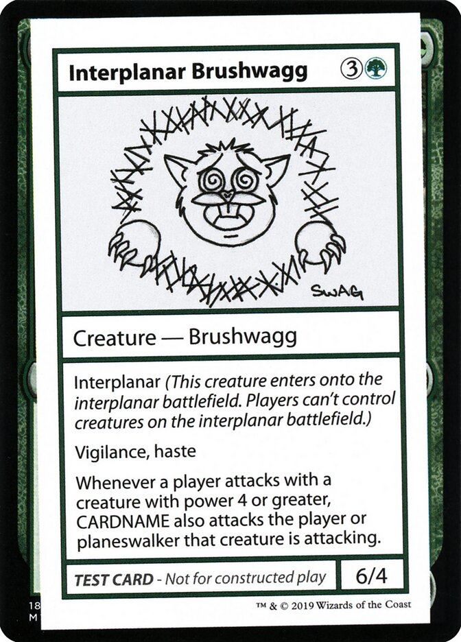 Interplanar Brushwagg (Mystery Booster Playtest Cards 2021 #79)