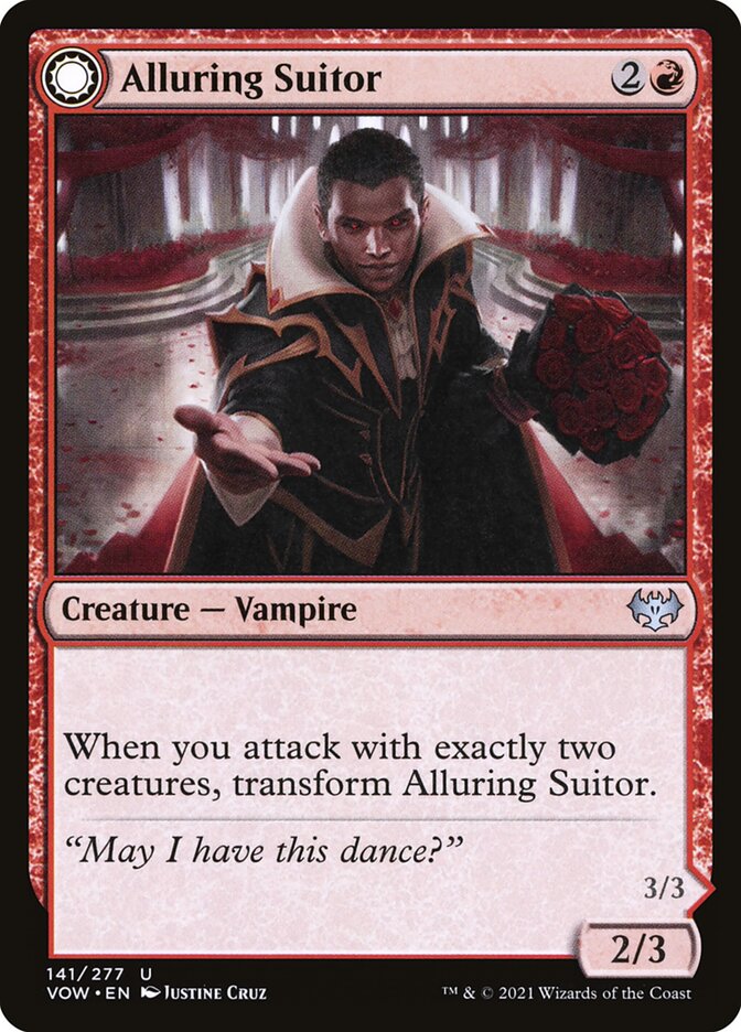 Alluring Suitor // Deadly Dancer (Innistrad: Crimson Vow #141)