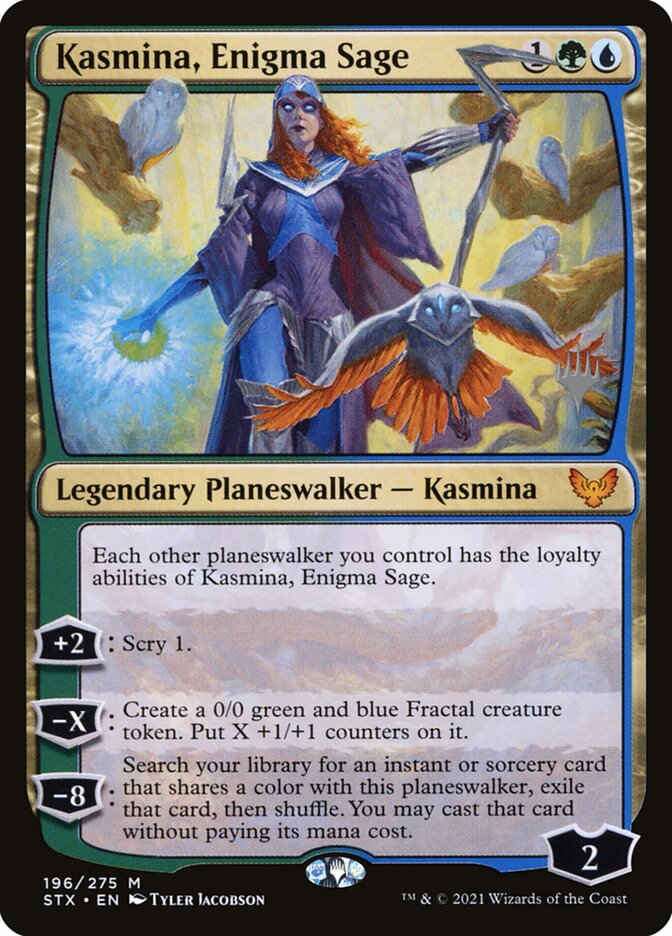 Kasmina, Enigma Sage (Strixhaven: School of Mages Promos #196p)