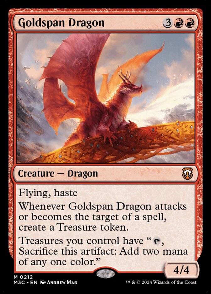 Goldspan Dragon (Modern Horizons 3 Commander #212)