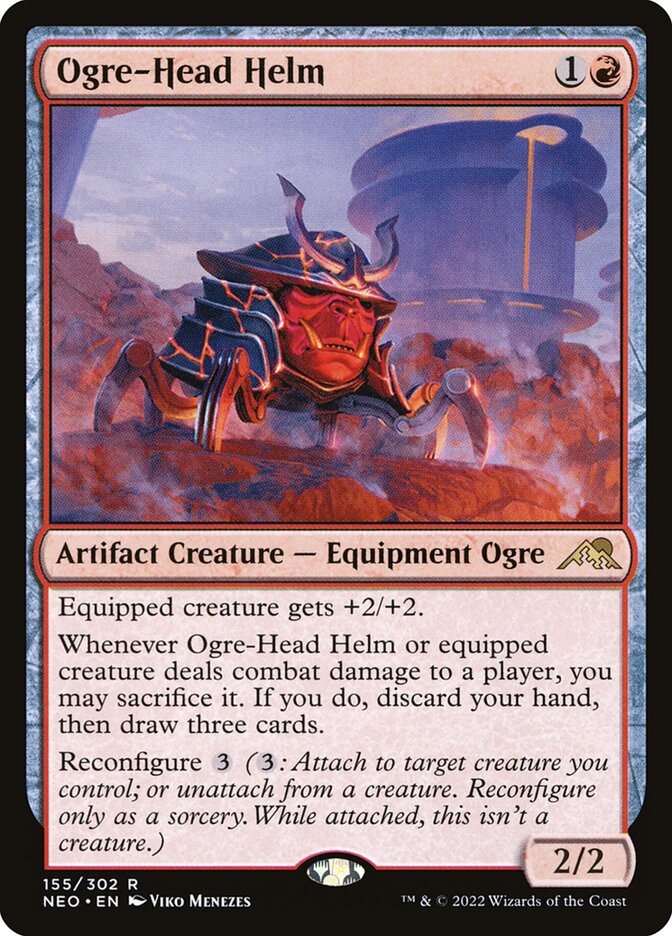 Ogre-Head Helm (Kamigawa: Neon Dynasty #155)