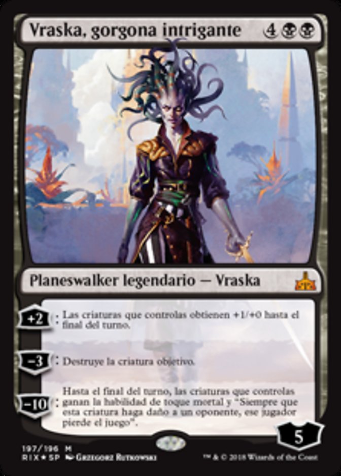 Vraska, Scheming Gorgon (Rivals of Ixalan #197)