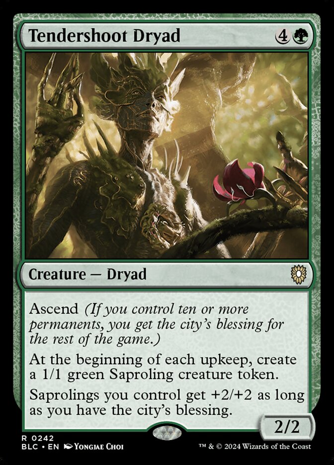 Tendershoot Dryad (Bloomburrow Commander #242)