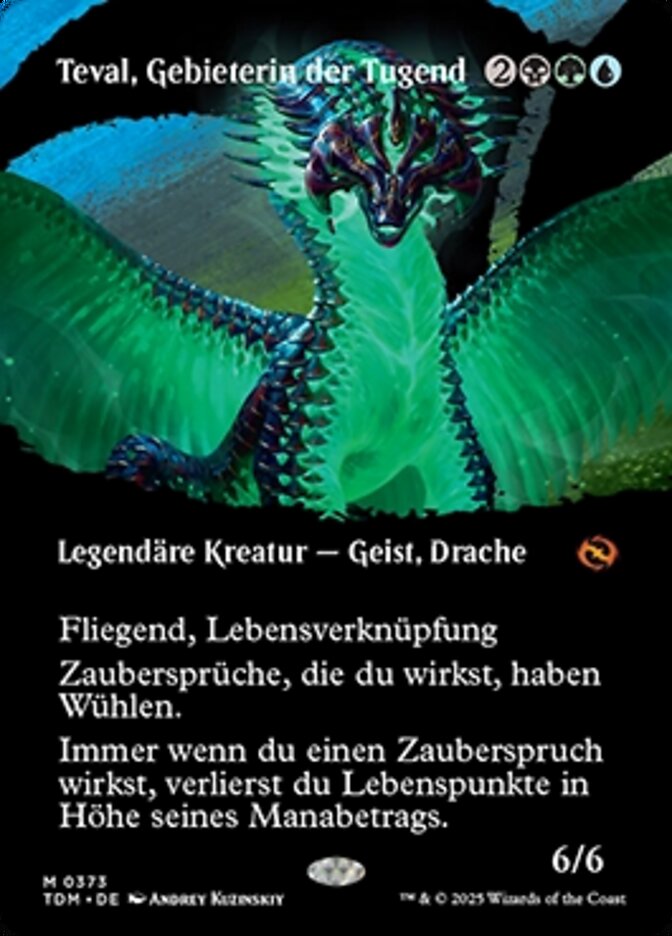 Teval, Gebieterin der Tugend