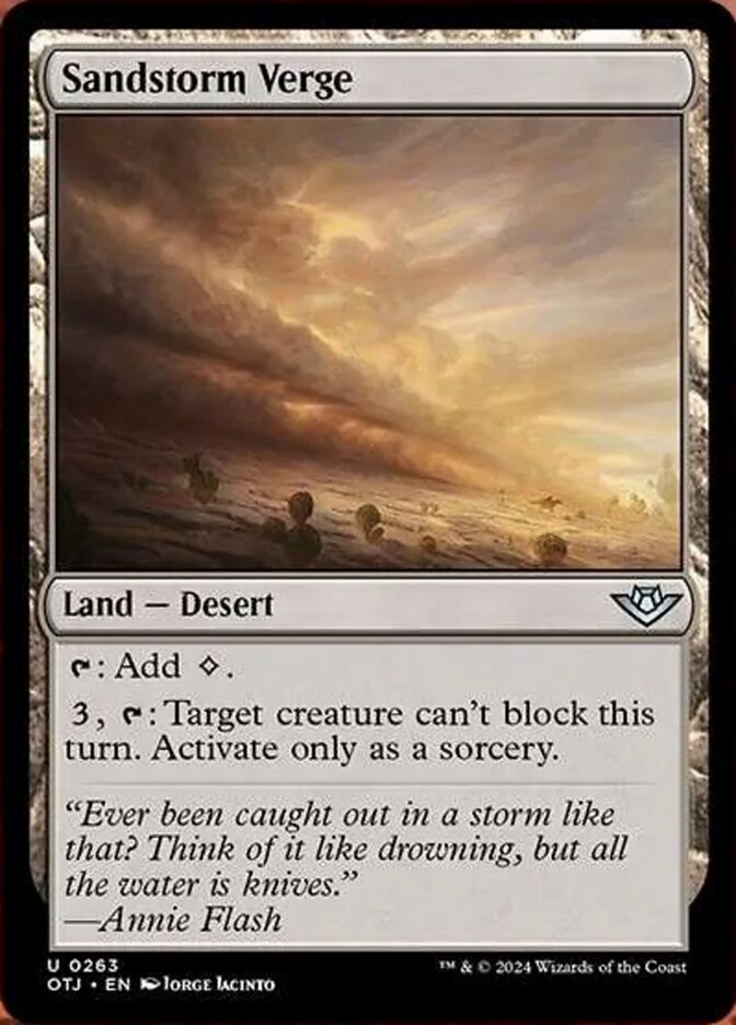 Sandstorm Verge (Outlaws of Thunder Junction #263)