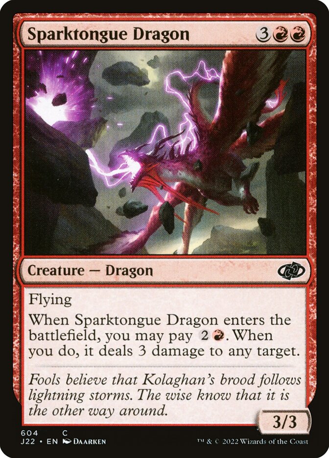 Sparktongue Dragon (Jumpstart 2022 #604)