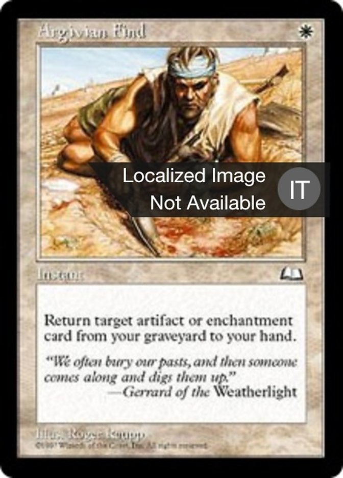Argivian Find (Weatherlight #6)