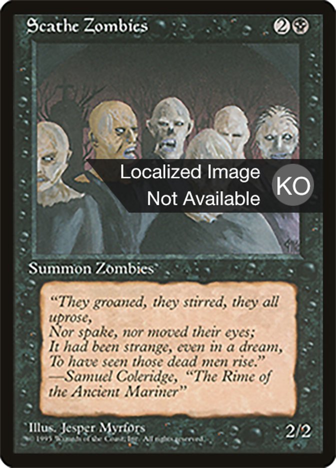 Scathe Zombies (Fourth Edition Foreign Black Border #158)