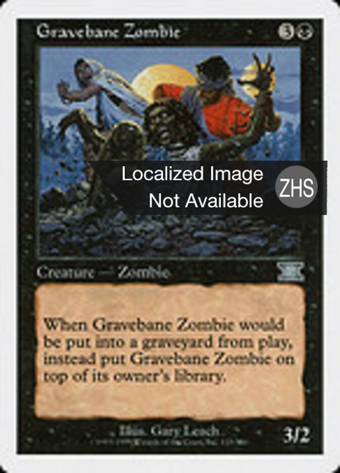 Gravebane Zombie (Classic Sixth Edition #133)