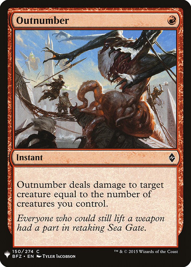 Outnumber (The List #BFZ-150)