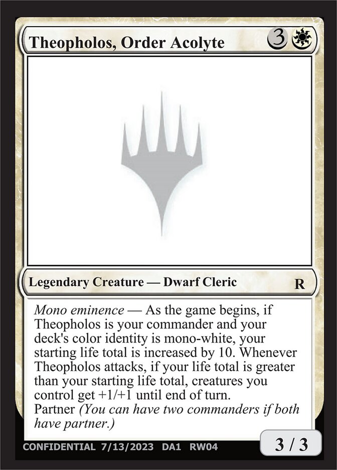 Theopholos, Order Acolyte (Unknown Event #RW04e)