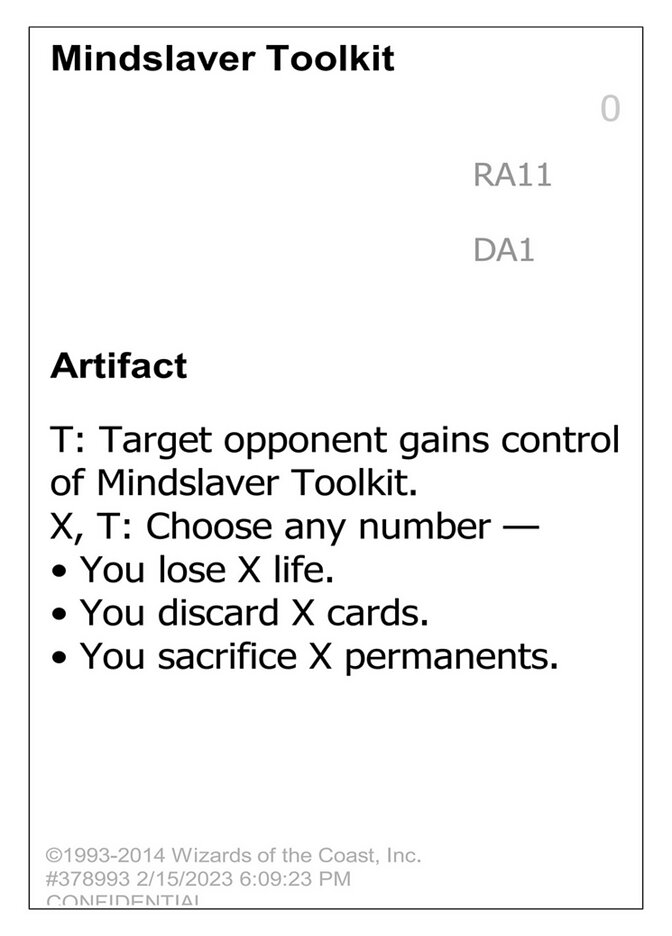 Mindslaver Toolkit (Unknown Event #RA11a)