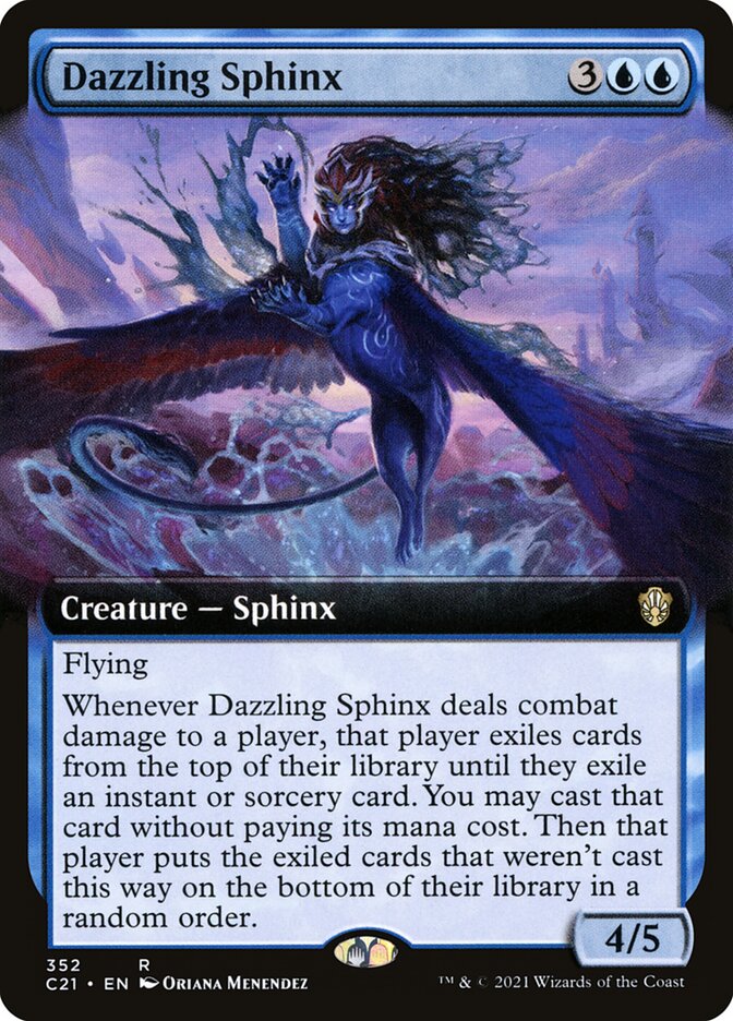 Dazzling Sphinx (Commander 2021 #352)
