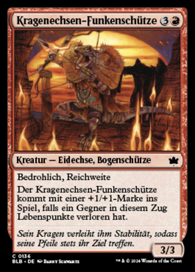 Kragenechsen-Funkenschütze