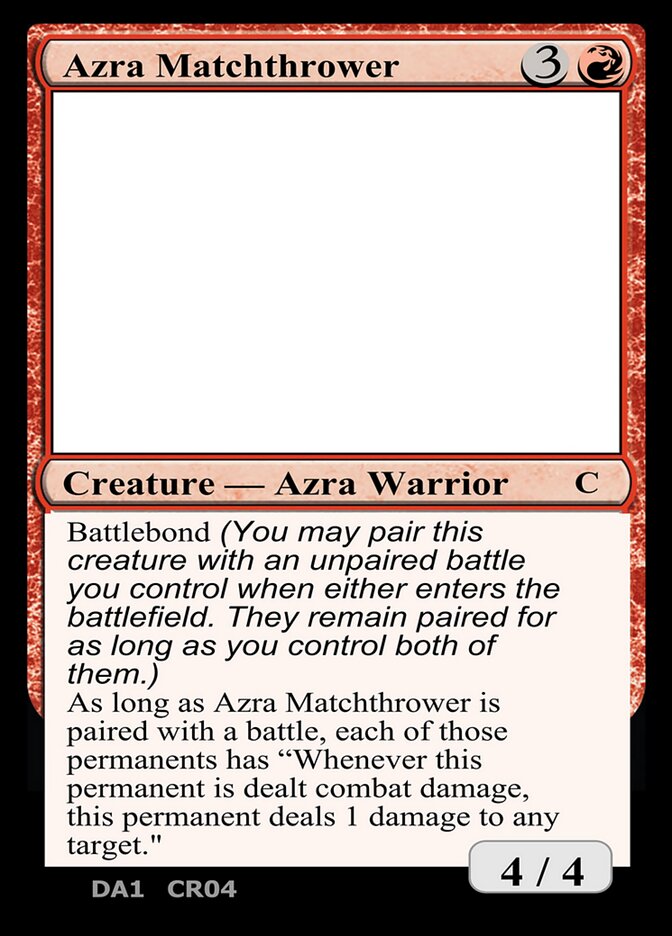 Azra Matchthrower (Unknown Event #CR04a)