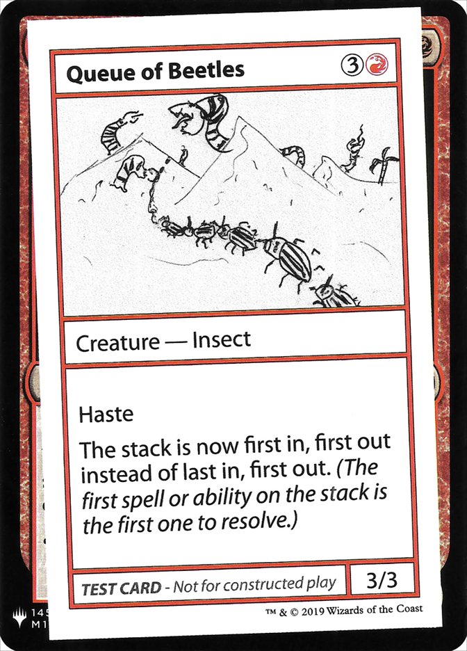 Queue of Beetles (Mystery Booster Playtest Cards 2019 #61)