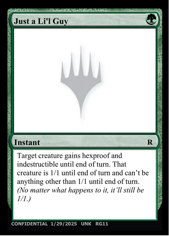 Just a Li'l Guy MTG card