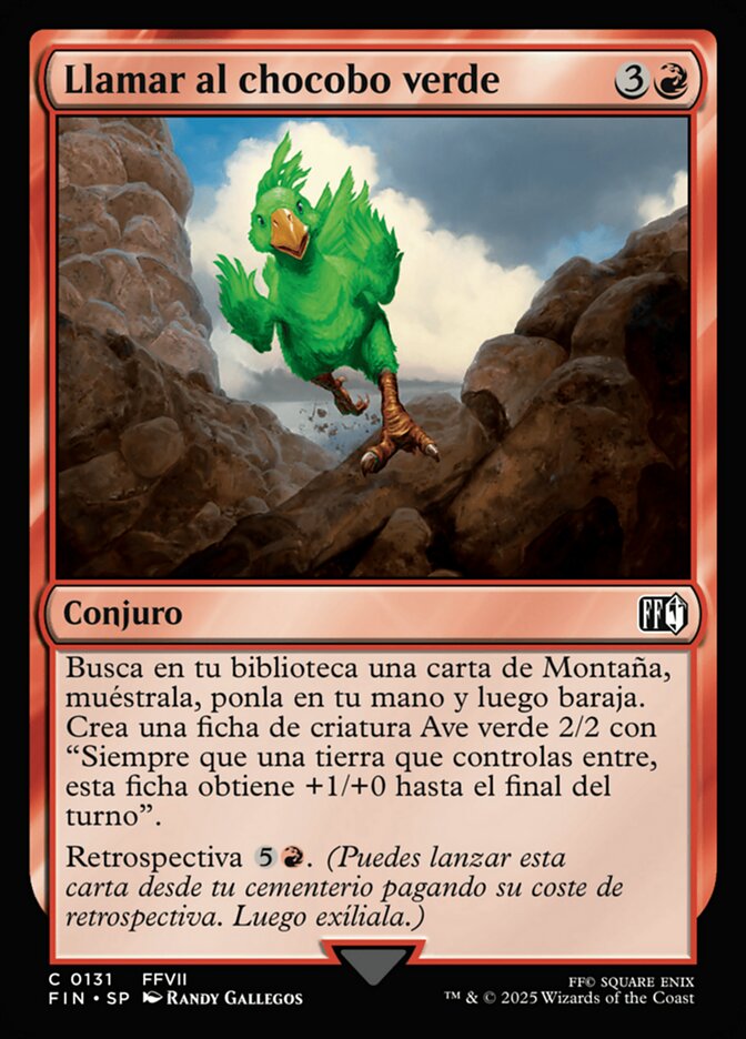 Llamar al chocobo verde