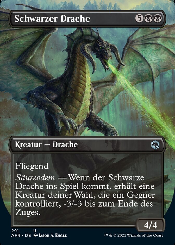 Schwarzer Drache