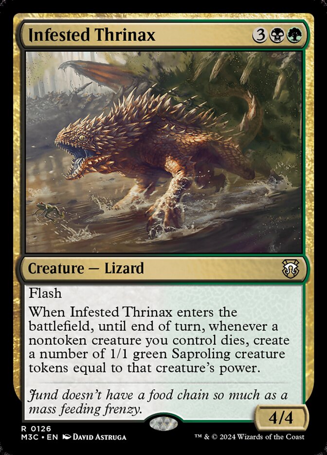 Infested Thrinax (Modern Horizons 3 Commander #126)