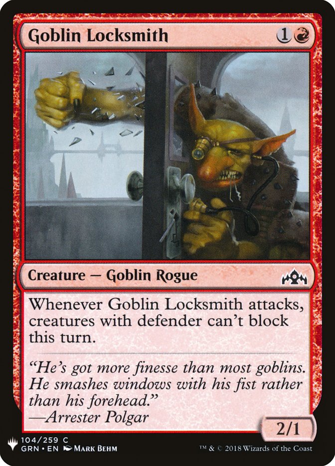 Goblin Locksmith (The List #GRN-104)