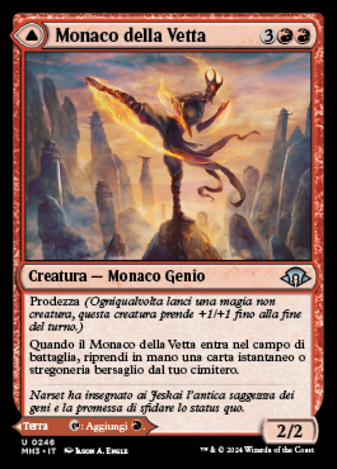 Pinnacle Monk // Mystic Peak (Modern Horizons 3 #246)