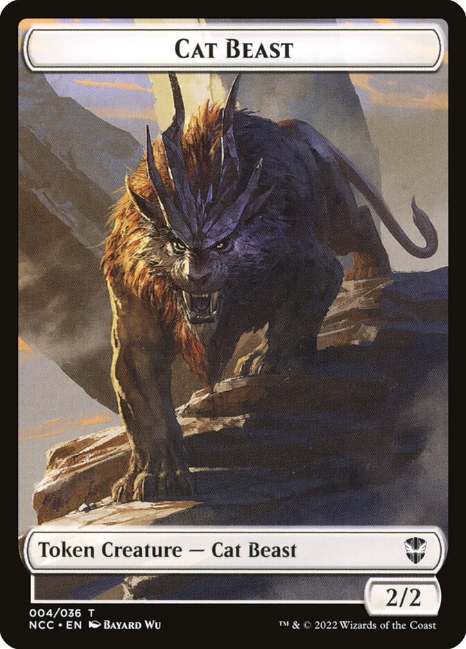 Cat Beast (New Capenna Commander Tokens #4)