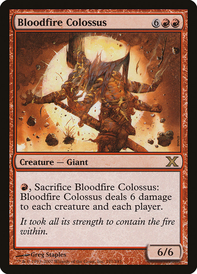 Bloodfire Colossus (Tenth Edition #191)