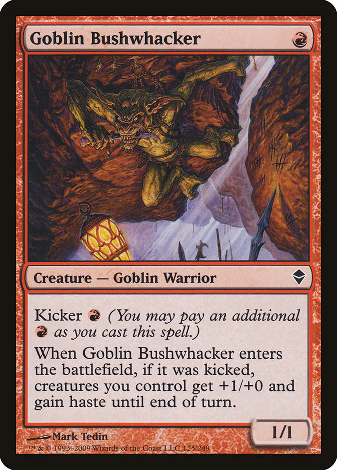 Goblin Bushwhacker (Zendikar #125)