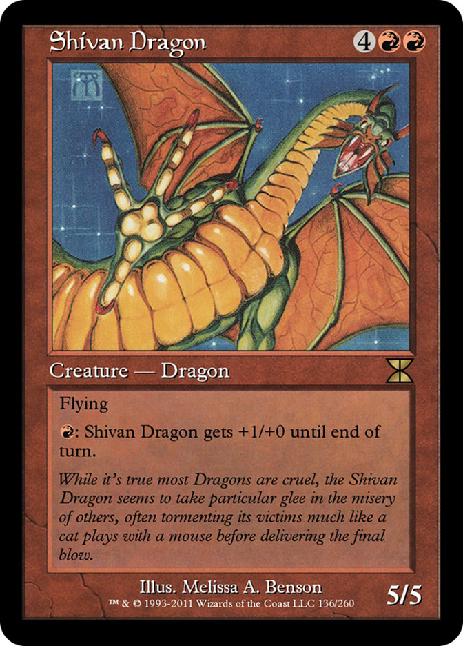 Shivan Dragon (Masters Edition IV #136)
