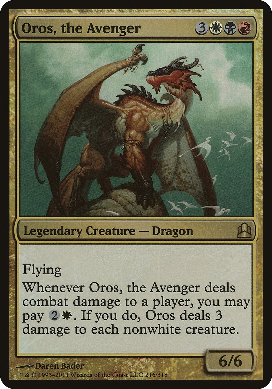 Oros, the Avenger (Commander 2011 Oversized #216)