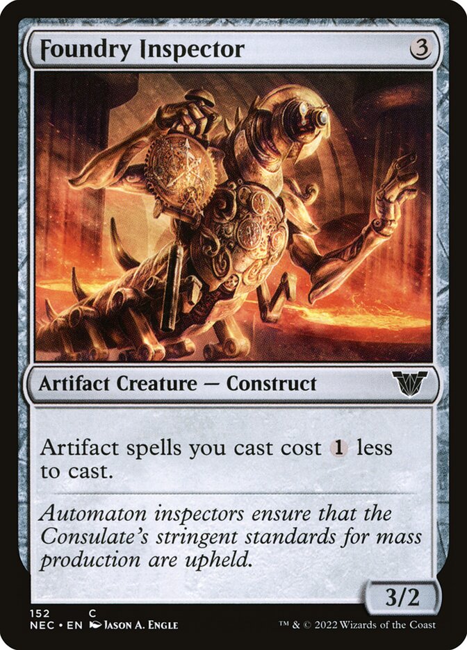 Foundry Inspector (Neon Dynasty Commander #152)