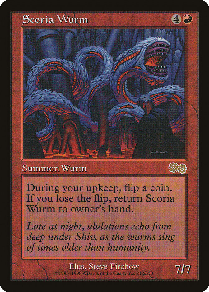 Scoria Wurm (Urza's Saga #212)