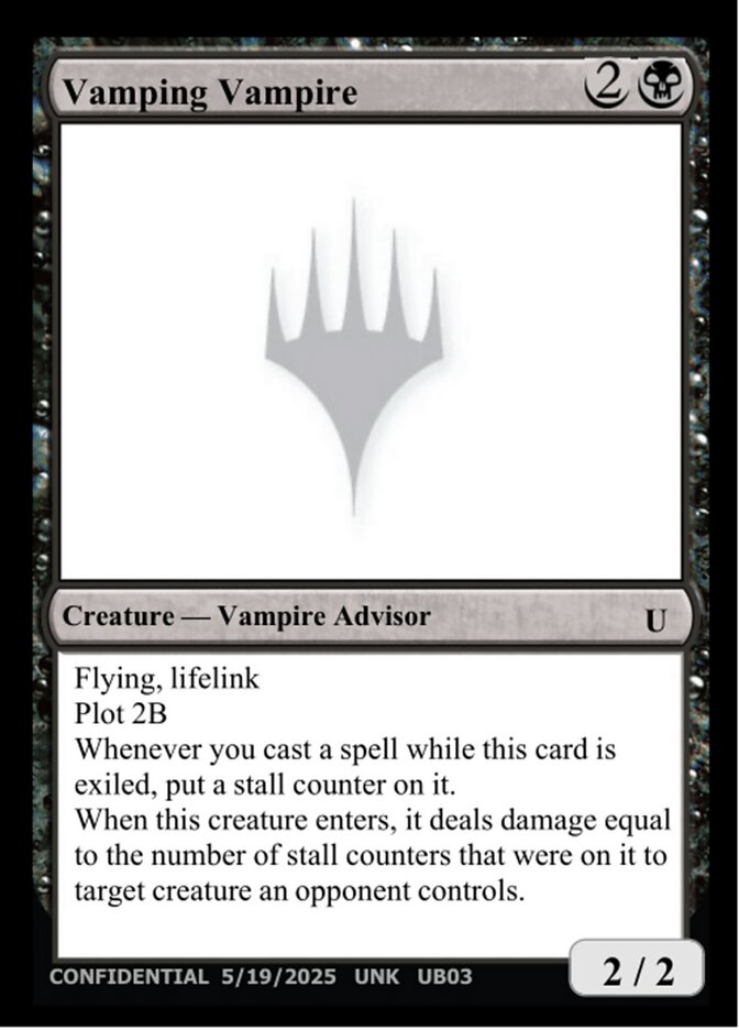 Vamping Vampire MTG card