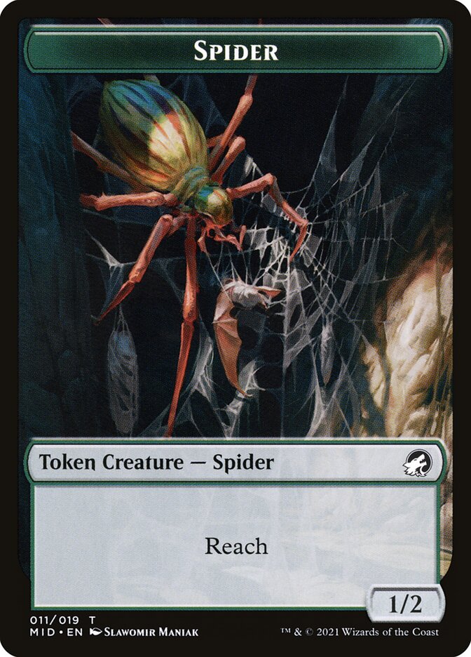Spider (Innistrad: Midnight Hunt Tokens #11)